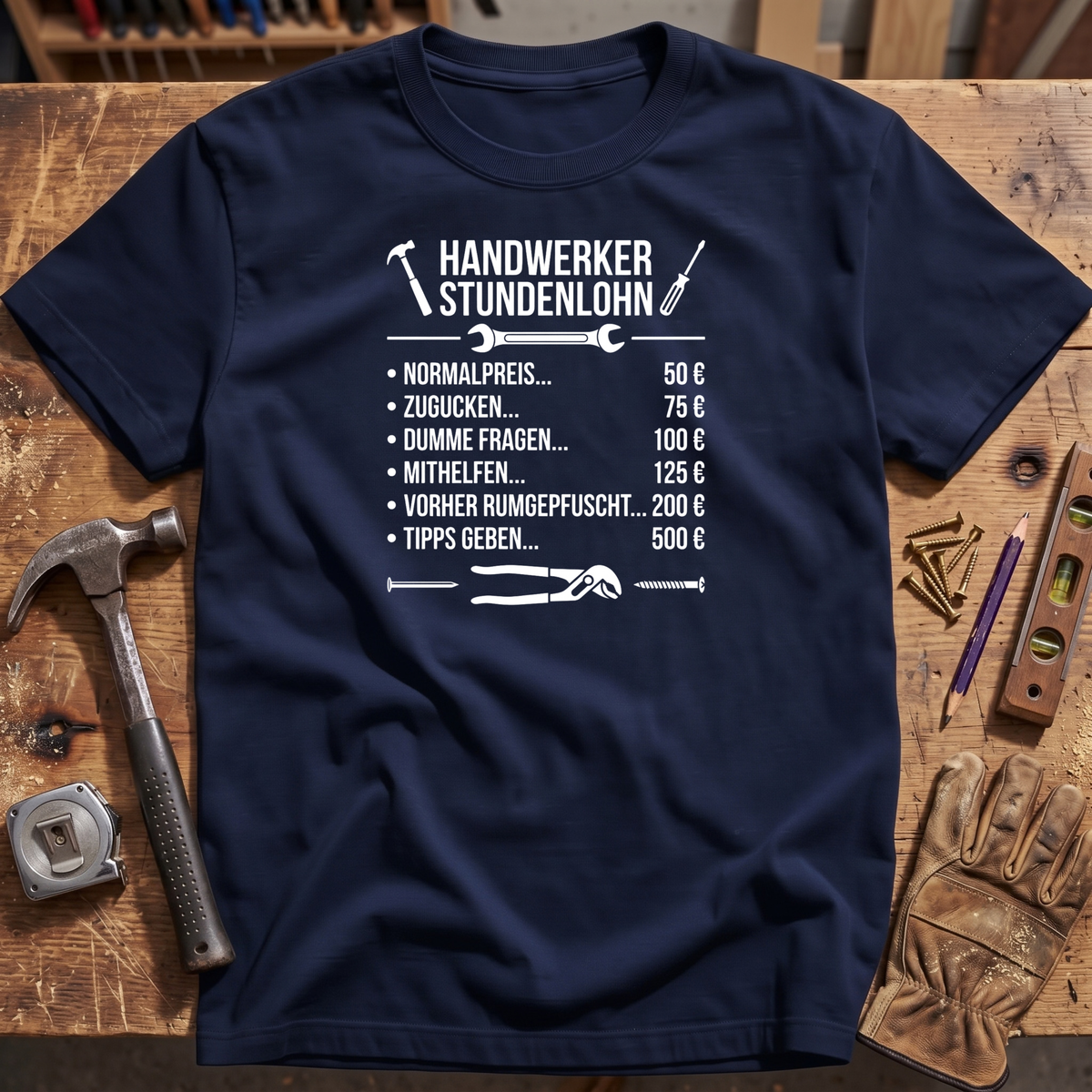 Handwerker Stundenlohn T-Shirt