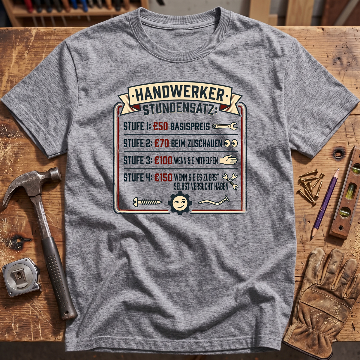 Handwerker Stundensatz T-Shirt