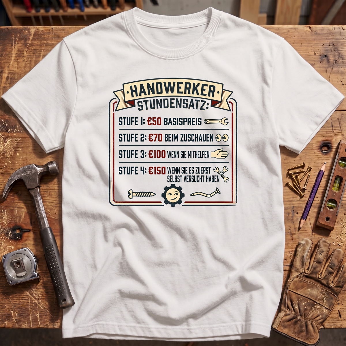 Handwerker Stundensatz T-Shirt