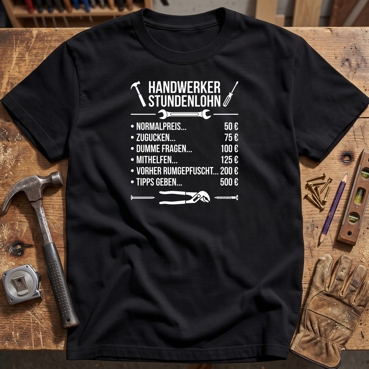 Handwerker Stundenlohn T-Shirt