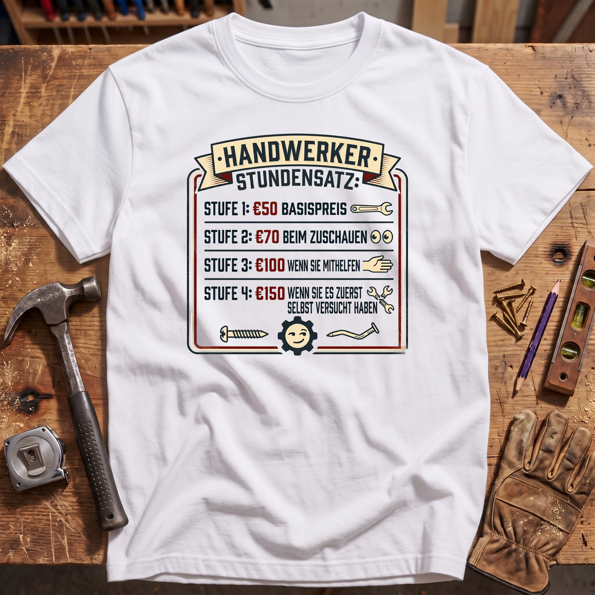 Handwerker Stundensatz T-Shirt